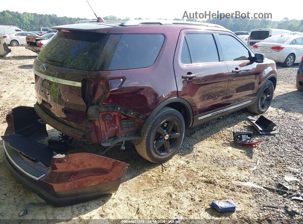 1FM5K7D85JGC31358 2018 FORD FORD EXPLORER Maroon Հետևի աջ