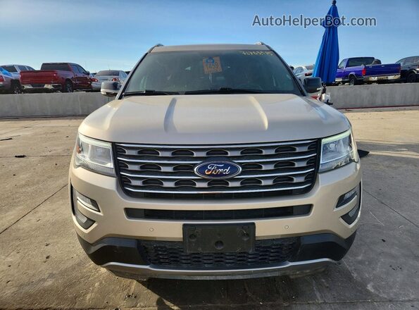 1FM5K7D87HGD40351 2017 FORD EXPLORER Желто-коричневый Вид спереди