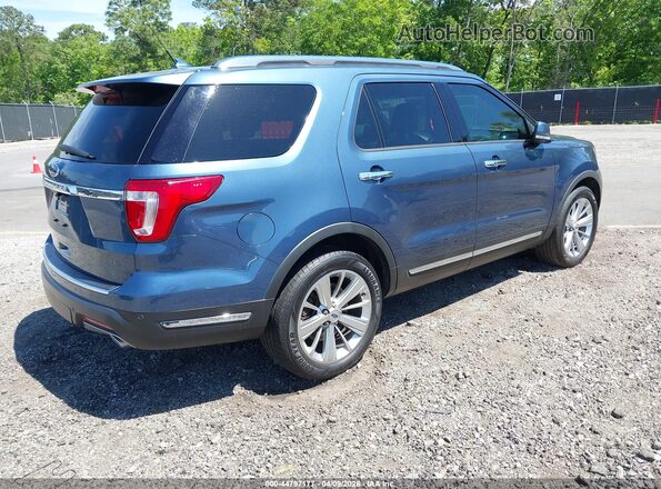 1FM5K7F85KGA83100 2019 FORD FORD EXPLORER Синий Задняя правая четверть