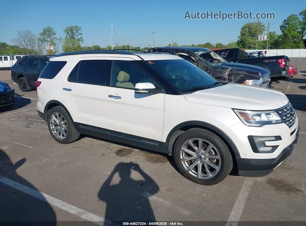 1FM5K7F88HGA40931 2017 FORD FORD EXPLORER Белый Вид задней части салона
