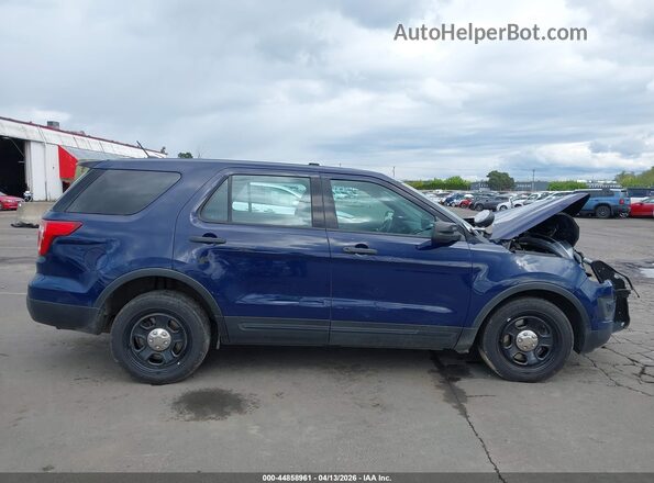 1FM5K8AR4HGC07873 2017 FORD UTILITY POLICE INTERCEPTOR Dark Blue Вид задней части салона