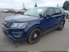 2017 Ford Utility Police Interceptor   Синий vin: 1FM5K8AR8HGC07875