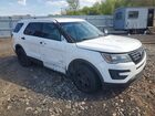 2018 Ford Explorer Police Interceptor White vin: 1FM5K8AR8JGC75003