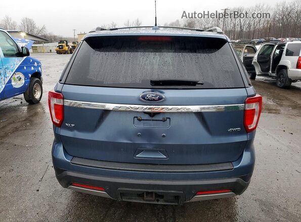 1FM5K8D80KGA94451 2019 FORD FORD EXPLORER Blue Widok z tyłu