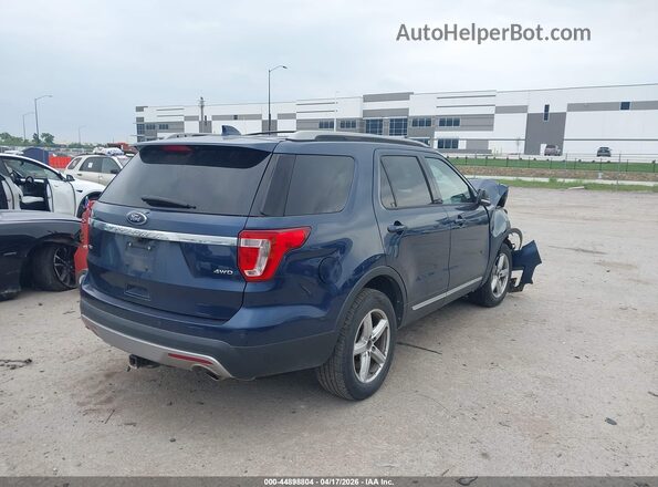1FM5K8D83GGA54646 2016 FORD FORD EXPLORER Dark Blue Задняя правая четверть
