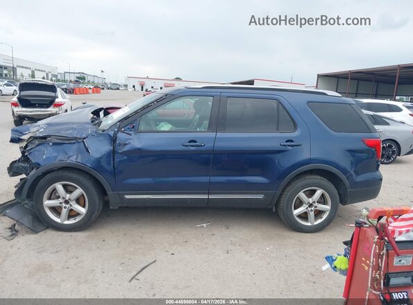 1FM5K8D83GGA54646 2016 FORD FORD EXPLORER Dark Blue Вид задней части салона