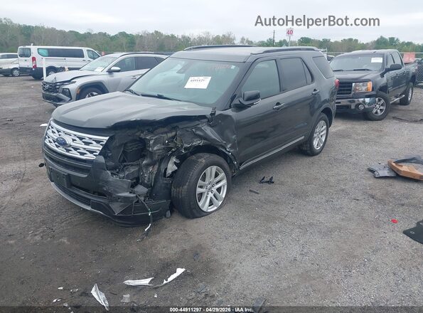 1FM5K8D83JGC89653 2018 FORD FORD EXPLORER Серый Передняя левая четверть