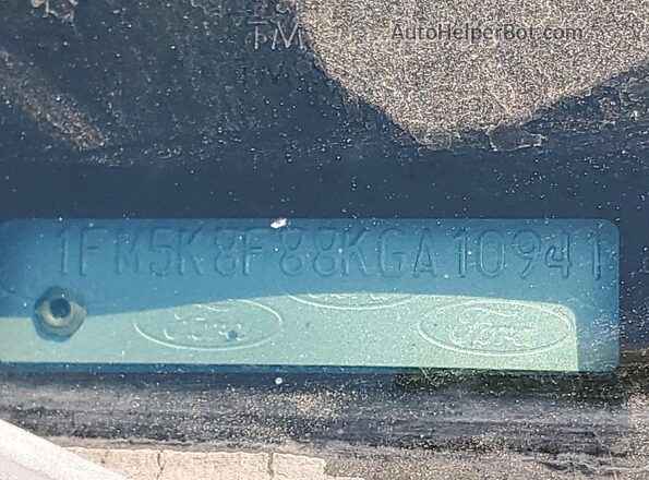 1FM5K8F88KGA10941 2019 FORD FORD EXPLORER Black Widok wnętrza 360 stopni