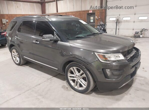 1FM5K8F8XGGA31202 2016 FORD FORD EXPLORER Gray Przód prawy