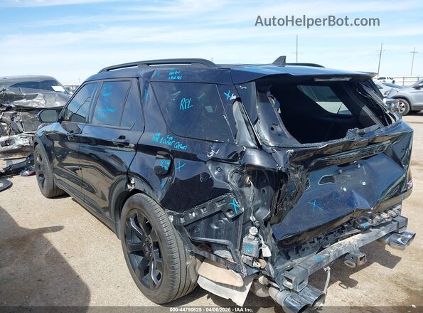 1FM5K8GC0MGC24697 2021 FORD FORD EXPLORER Черный Задняя левая четверть