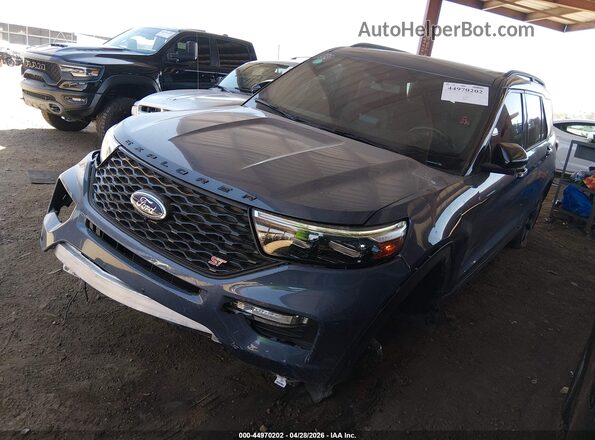 1FM5K8GCXMGA05276 2021 FORD FORD EXPLORER Синий Вид спереди