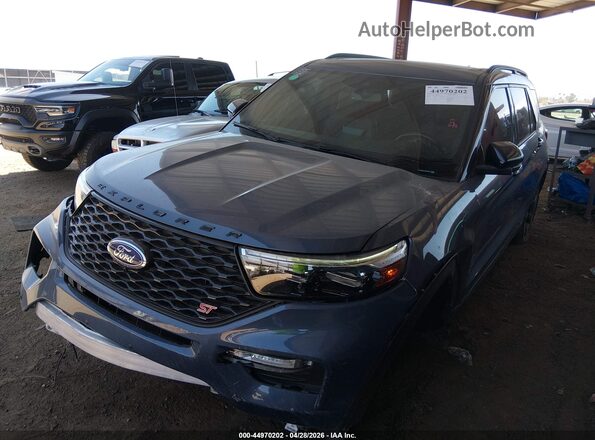 1FM5K8GCXMGA05276 2021 FORD FORD EXPLORER Синий Передняя левая четверть