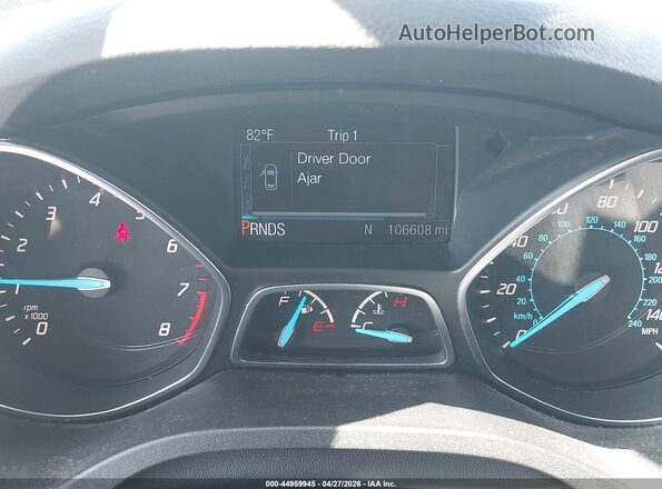 1FMCU0F73GUC58288 2016 FORD ESCAPE Серебряный Вид задних сидений