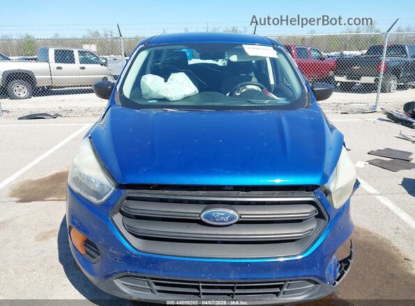 1FMCU0F77HUE14396 2017 FORD ESCAPE Синий Вид щитка приборов