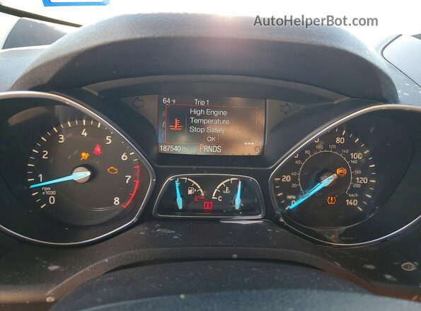 1FMCU0GD0HUC55662 2017 FORD ESCAPE Blue Սարքավորումների վահանակի տեսք