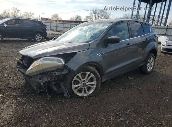 1FMCU0GD3HUD06233 2017 FORD ESCAPE Gray Vista tres cuartos delantera izquierda