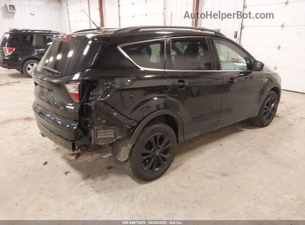1FMCU0GD7JUD45803 2018 FORD ESCAPE Black Tył prawy