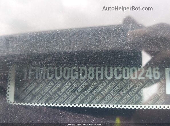 1FMCU0GD8HUC00246 2017 FORD ESCAPE Белый Вид подкапотного пространства