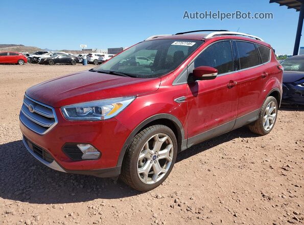 1FMCU0J90JUD22173 2018 FORD ESCAPE Красный Передняя левая четверть