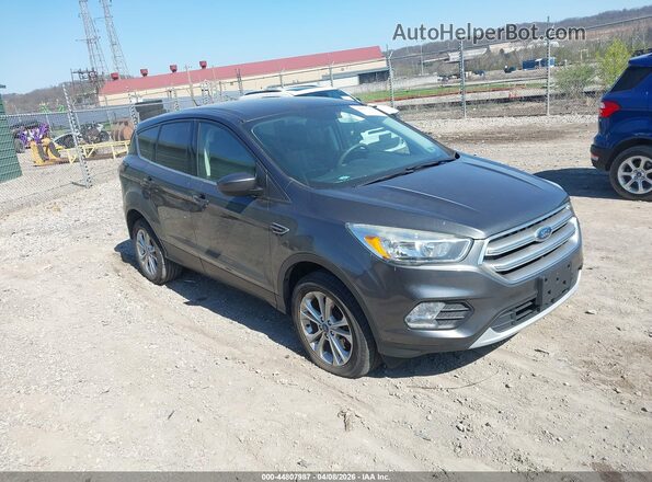 1FMCU9GD3HUD82491 2017 FORD ESCAPE Gray Przód prawy
