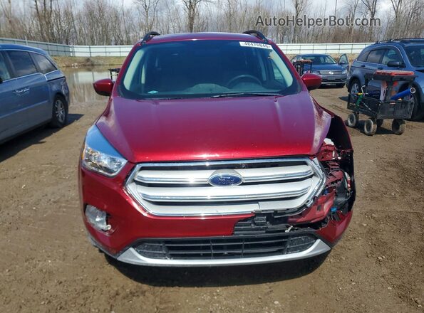 1FMCU9GD8JUD28593 2018 FORD ESCAPE Красный Вид спереди