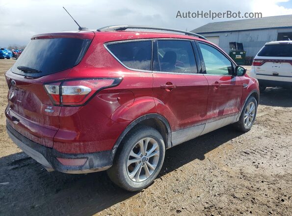 1FMCU9GD8JUD28593 2018 FORD ESCAPE Красный Задняя правая четверть