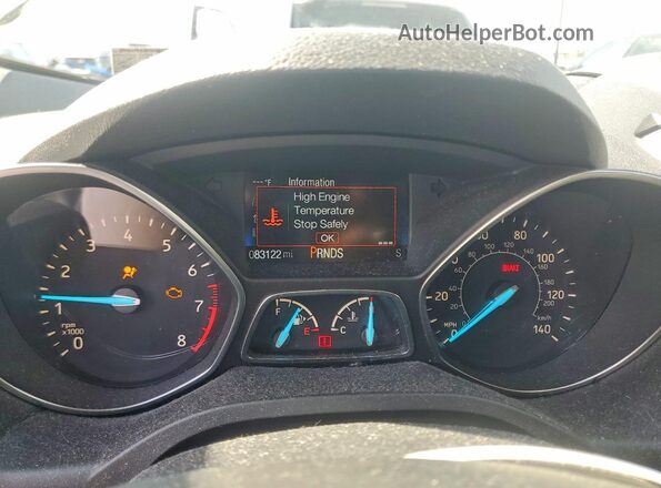 1FMCU9GDXHUD03009 2017 FORD ESCAPE Gray Սարքավորումների վահանակի տեսք