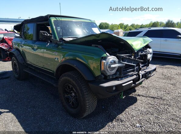 1FMEE5DP0NLB53412 2022 FORD BRONCO Green Delantero derecho