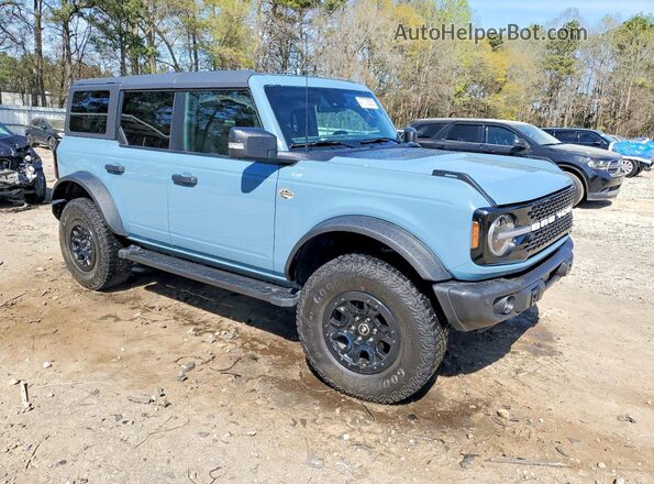 1FMEE5DP3PLB38745 2023 FORD BRONCO Серый Передняя правая четверть