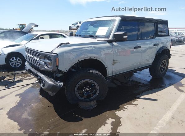 1FMEE5DP6NLB16509 2022 FORD BRONCO Серый Передняя левая четверть