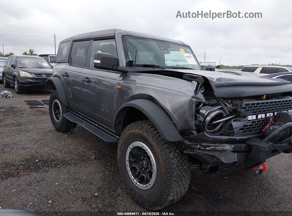 1FMEE9BP8RLA41375 2024 FORD BRONCO Серый Передняя правая четверть