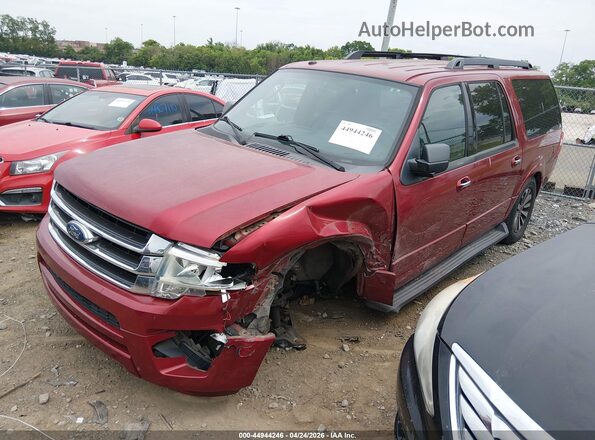 1FMJK1HT3GEF17627 2016 FORD EXPEDITION EL Red Vista tres cuartos delantera izquierda