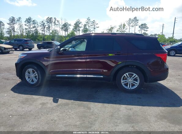 1FMSK7DH0NGA47440 2022 FORD FORD EXPLORER Maroon Vista interior de 360 grados