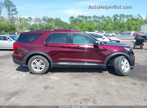 1FMSK7DH0NGA47440 2022 FORD FORD EXPLORER Maroon Vista interior trasera