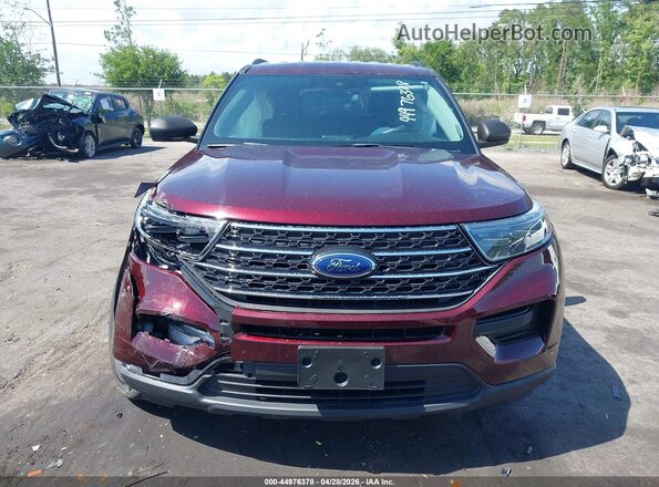 1FMSK7DH0NGA47440 2022 FORD FORD EXPLORER Maroon Vista del cuadro de instrumentos
