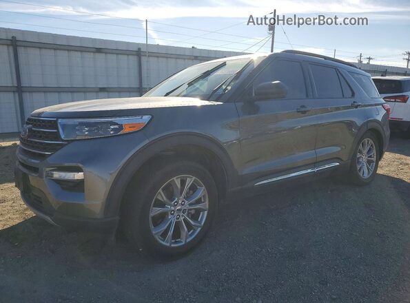 1FMSK7DH1RGA76886 2024 FORD FORD EXPLORER Gray წინა მარცხენა ხედი სამი მეოთხედიდან