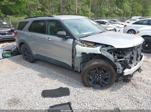 1FMSK7DH4MGA70623 2021 FORD FORD EXPLORER Серебряный Передняя правая четверть