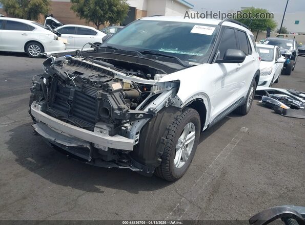1FMSK7DH5MGC17497 2021 FORD FORD EXPLORER Белый Передняя левая четверть