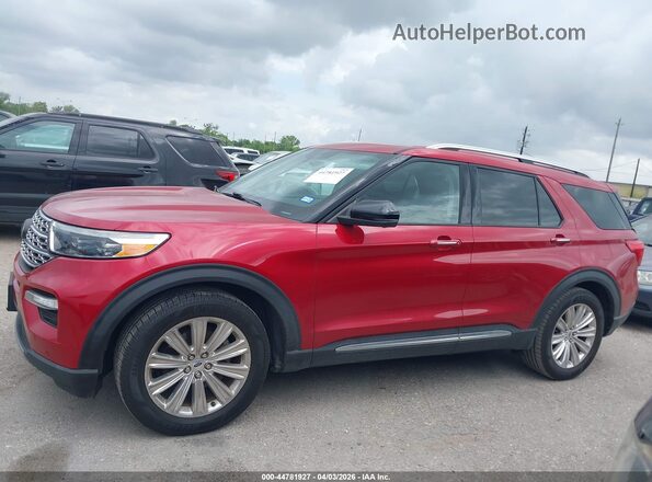 1FMSK7FH3MGA45841 2021 FORD FORD EXPLORER Red Vista interior de 360 grados