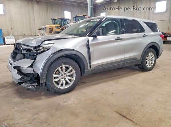 1FMSK8BH3MGA87602 2021 FORD FORD EXPLORER Silver Vista tres cuartos delantera izquierda