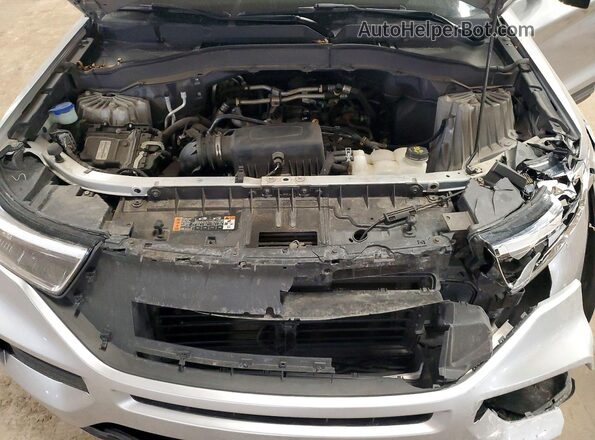 1FMSK8BH3MGA87602 2021 FORD FORD EXPLORER Silver Vista del compartimento del motor
