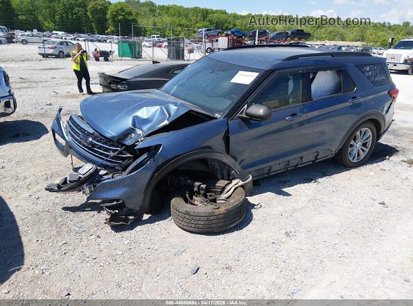 1FMSK8DH1LGC27173 2020 FORD FORD EXPLORER Синий Передняя левая четверть