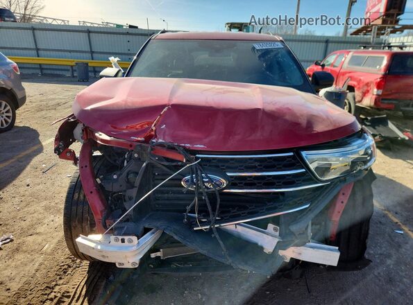 1FMSK8DH2NGC05069 2022 FORD FORD EXPLORER Красный Вид спереди
