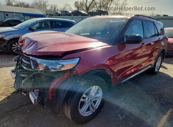 1FMSK8DH2NGC05069 2022 FORD FORD EXPLORER Красный Передняя левая четверть