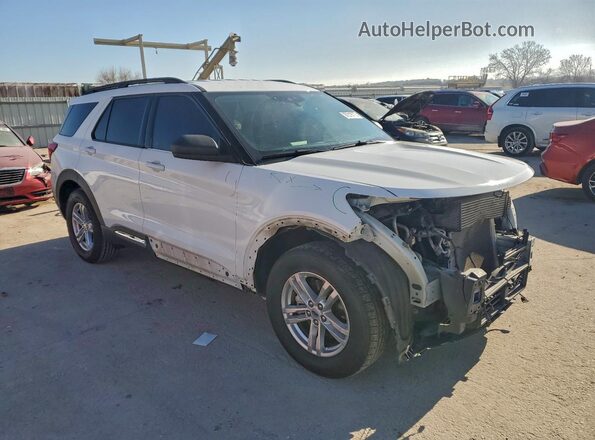 1FMSK8DH9LGC80283 2020 FORD FORD EXPLORER Белый Передняя правая четверть
