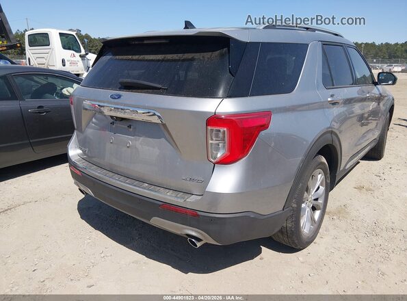 1FMSK8FH3MGA84550 2021 FORD FORD EXPLORER Серебряный Задняя правая четверть
