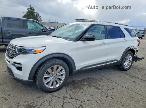 1FMSK8FH3NGA12958 2022 FORD FORD EXPLORER Белый Передняя левая четверть