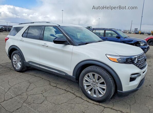 1FMSK8FH3NGA12958 2022 FORD FORD EXPLORER Белый Передняя правая четверть