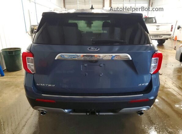 1FMSK8FH6MGC30181 2021 FORD FORD EXPLORER Синий Вид сзади