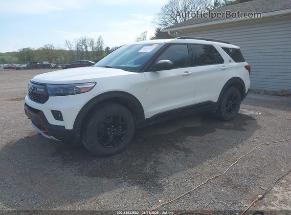 1FMSK8JH1NGC08632 2022 FORD FORD EXPLORER Белый Передняя левая четверть